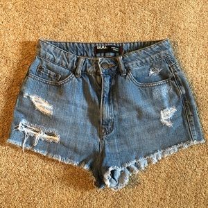 BDG High Rise Cheeky Denim Shorts